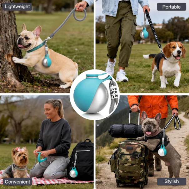 Luveiro™ HydroPaw - Portable Water/Snack Bottle