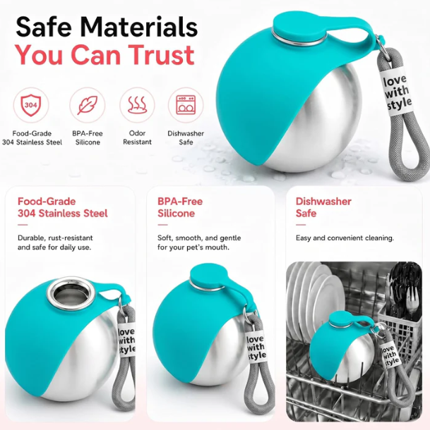 Luveiro™ HydroPaw - Portable Water/Snack Bottle