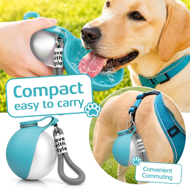 Luveiro™ HydroPaw - Portable Water/Snack Bottle
