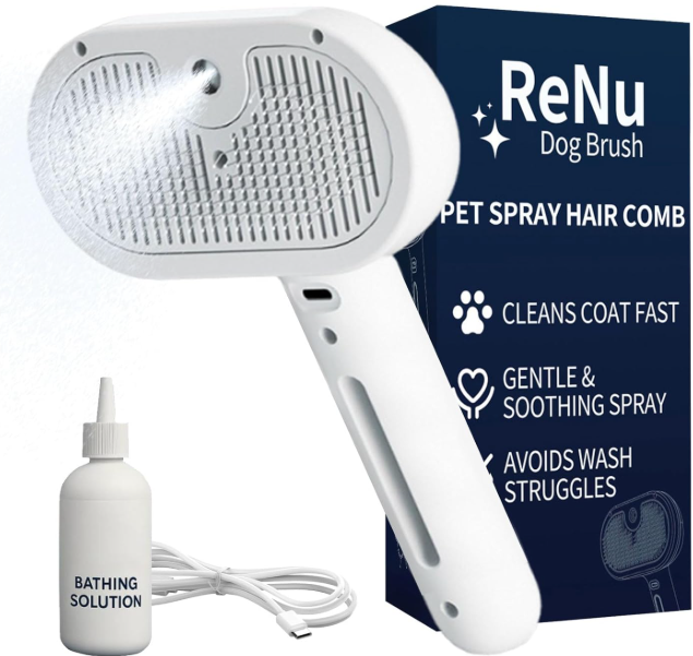 Luveiro™ MistBrush - Deshedding Brush (Removes Loose Fur)