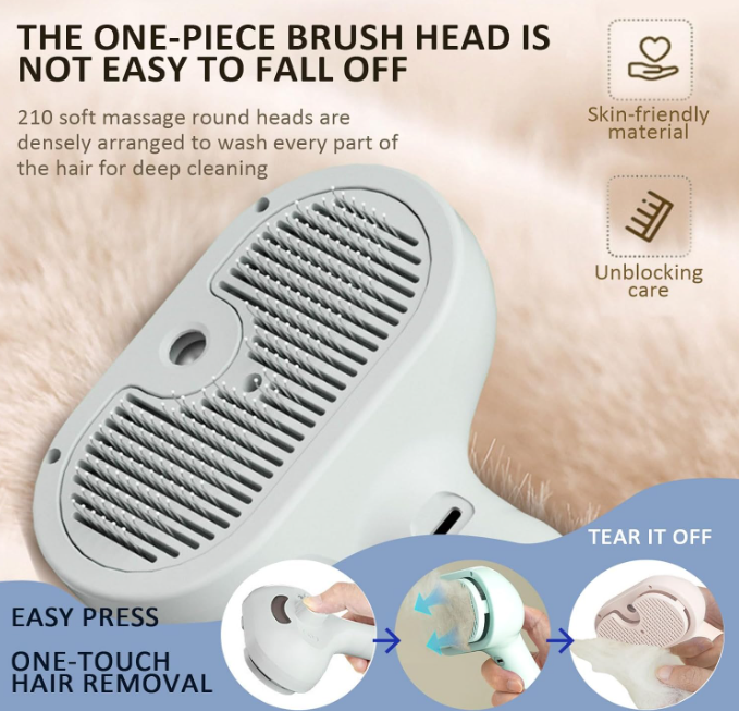 Luveiro™ MistBrush - Deshedding Brush (Removes Loose Fur)